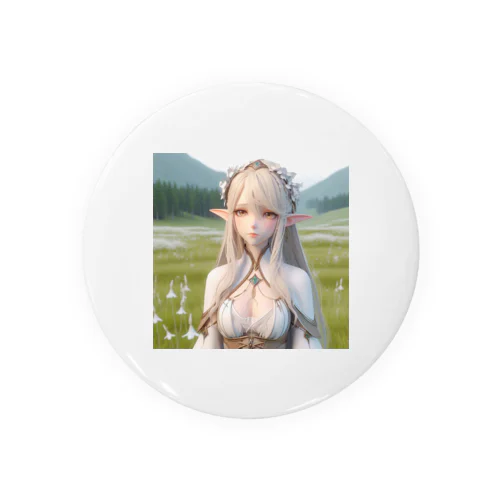 エルフ　美少女 Tin Badge