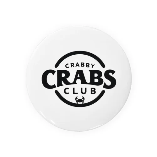 CRABBY CRABS CLUB シンプルロゴ 缶バッジ