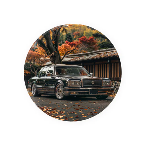 車 デジタルアート Tin Badge