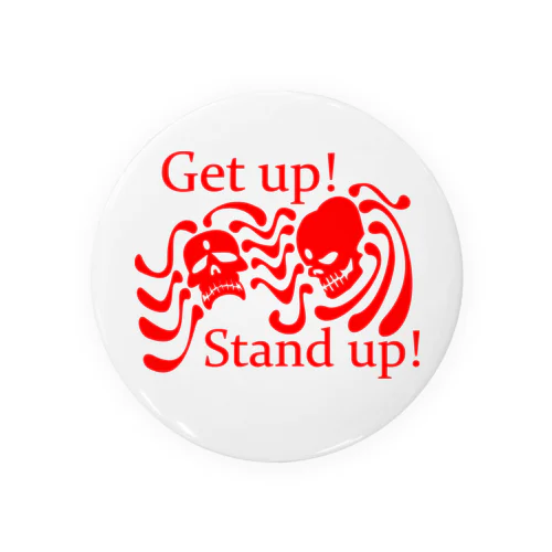 Get Up! Stand Up!(赤) 缶バッジ