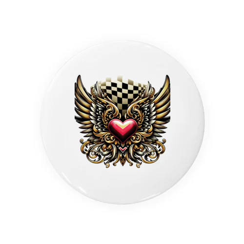 WING HEART003 Tin Badge