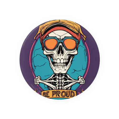 Be proud スカルバンドT Tin Badge
