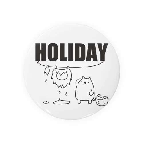 【HOLIDAY】ライオンさんの休日 Tin Badge