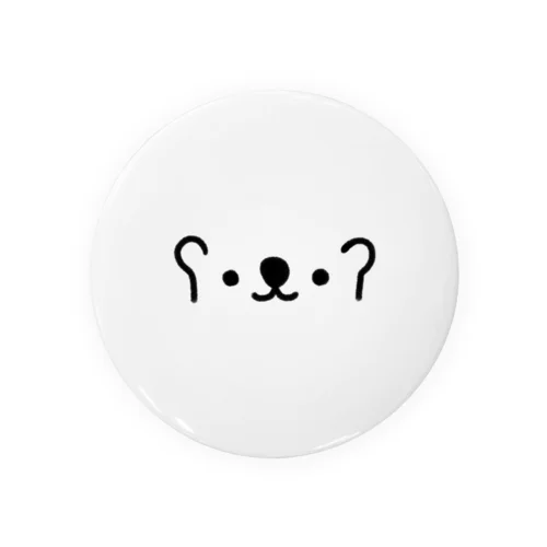 コアラのようなクマの顔文字 Tin Badge