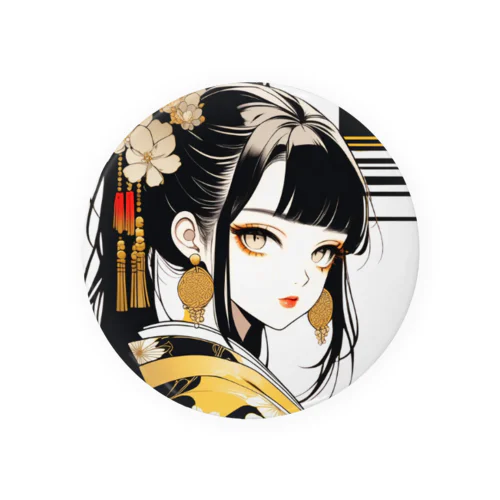 和風の優雅な美しさ Tin Badge