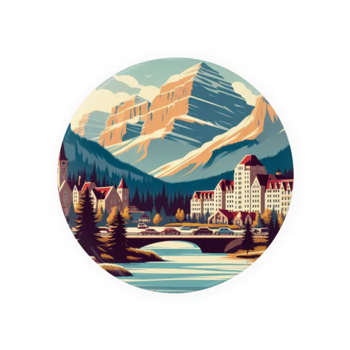 ザ カナダの自然 観光地 2 Tin Badge