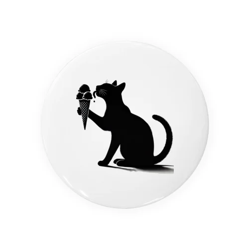 アイスを舐める猫 Tin Badge