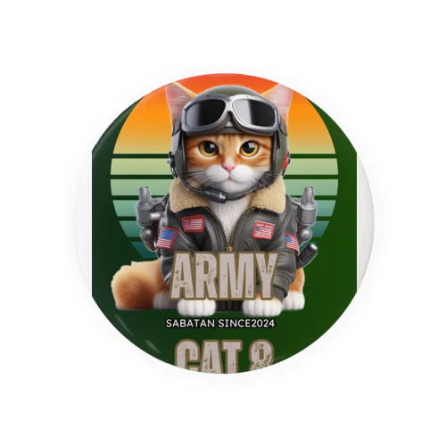 アーミー猫8 Tin Badge