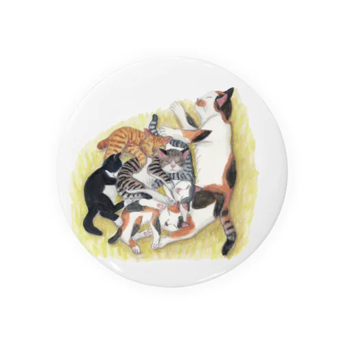 佐野早津紀　猫　XYZ Tin Badge