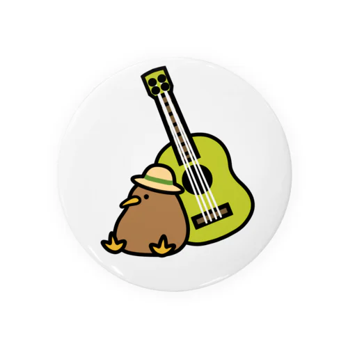 もっちりKIWI　ウクレレ Tin Badge