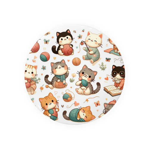 猫ちゃん大家族 Tin Badge