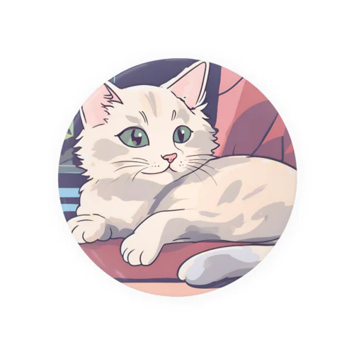 ふわふわ猫ちゃんキーホルダー Tin Badge