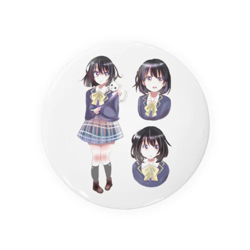 ほうじ茶らて Tin Badge