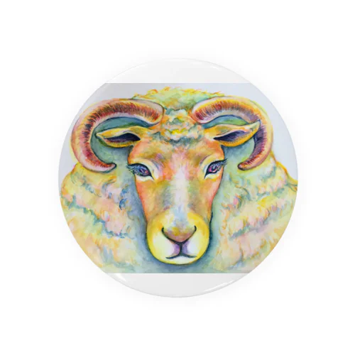 She is sheep. Tin Badge