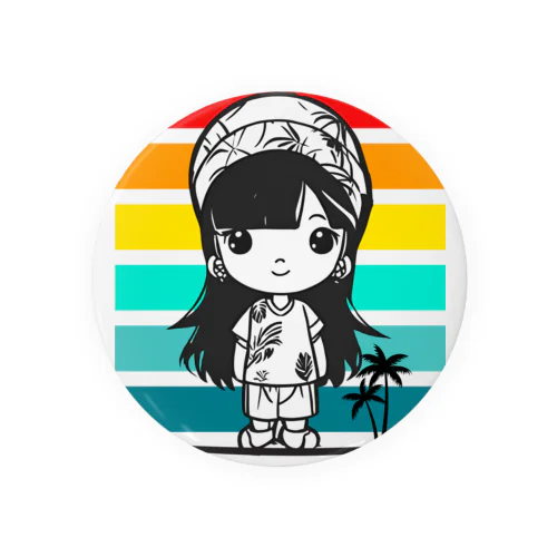 ハワイアンゆるキャラちゃん Tin Badge