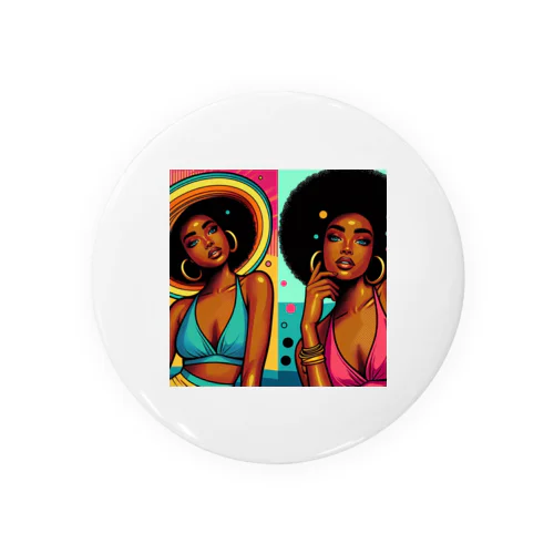 SUMMER  GIRLS  Tin Badge