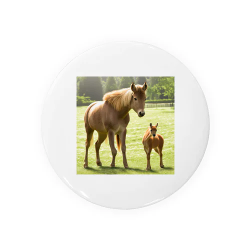 馬と鹿 Tin Badge