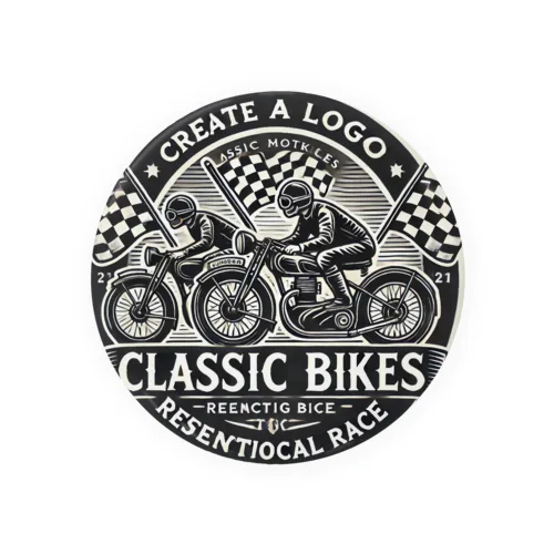  クラシックバイクの歴史的レース再現イベント Tin Badge