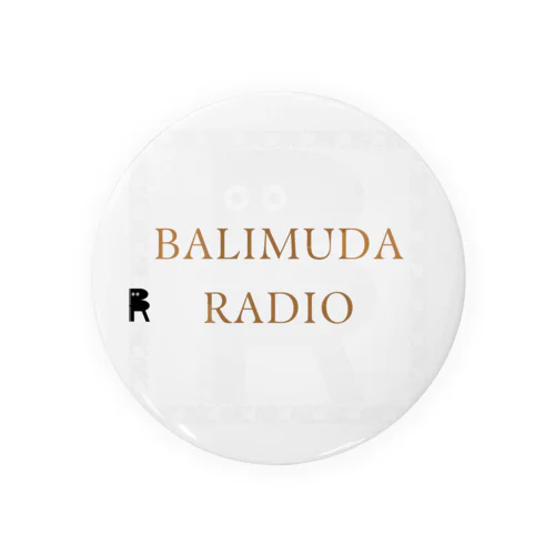 BALIMUDA RADIO（透過） 缶バッジ