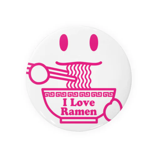 ラーメン大好き I Love Ramen 赤 Tin Badge