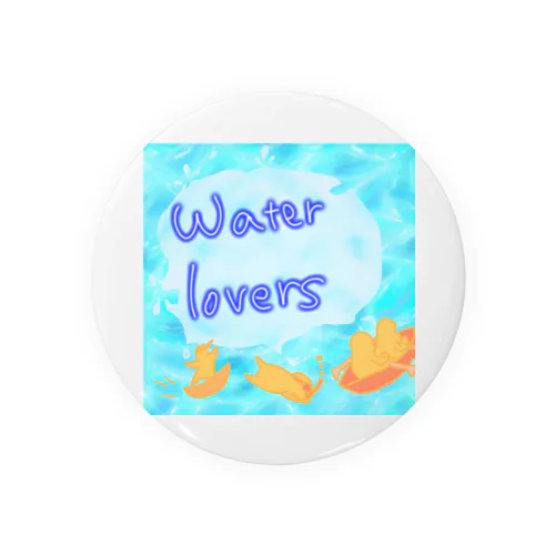 Water lovers 缶バッジ