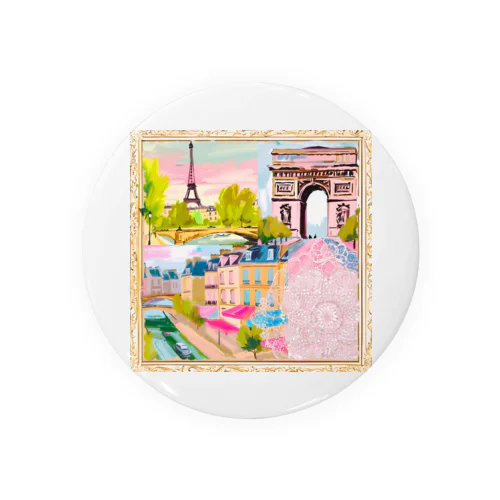 憧れのパリ🗼美しい風景🖼✨ Tin Badge