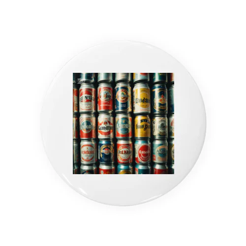 色とりどりの欧米の空き缶 Tin Badge