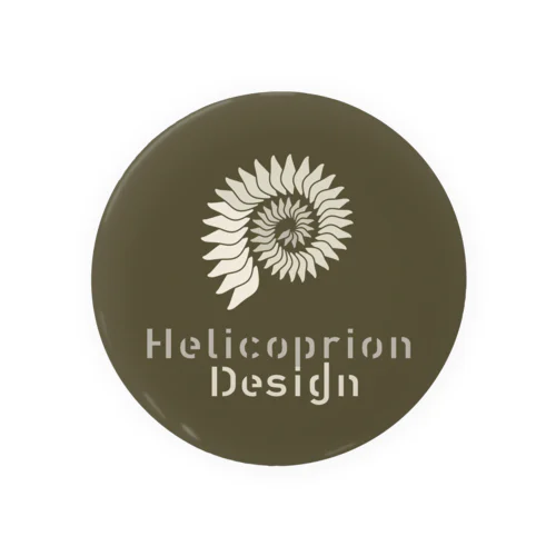 HelicoprionDesignロゴ缶バッジ（75mm用） 缶バッジ