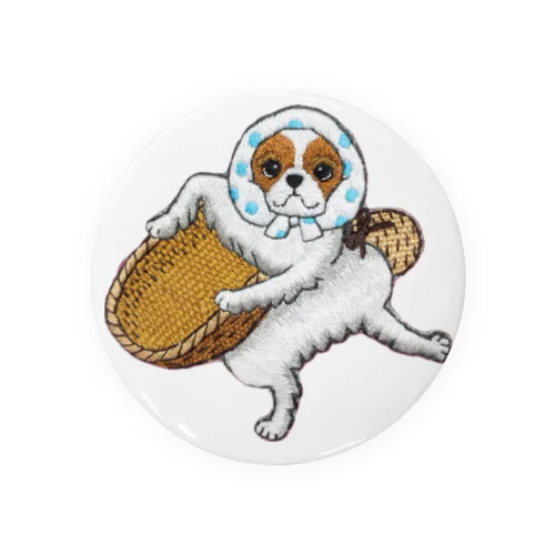 どじょうすくいキャバリア Tin Badge