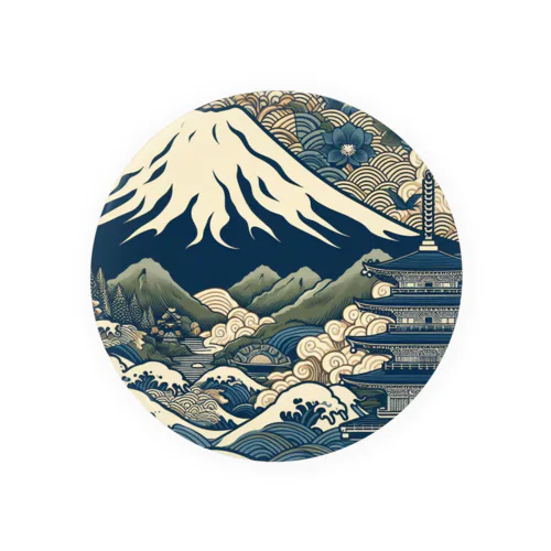 Japanesque Tin Badge