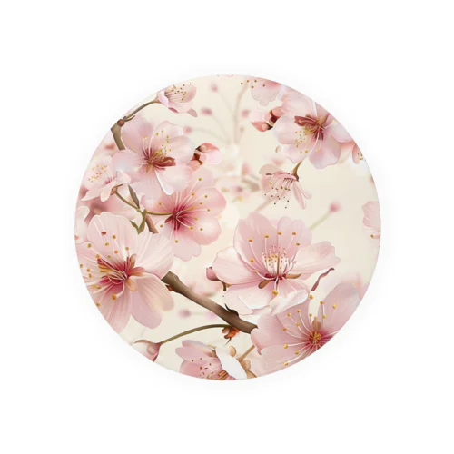 淡いピンクの桜の花4 Tin Badge