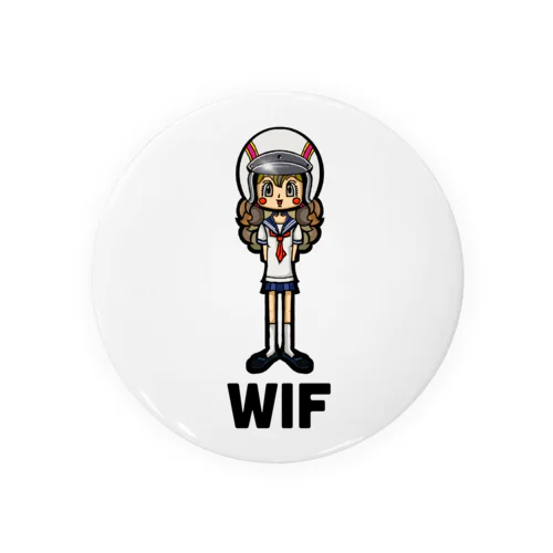 Helmet Girls Tin Badge