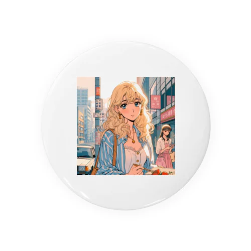 金髪美女 Tin Badge