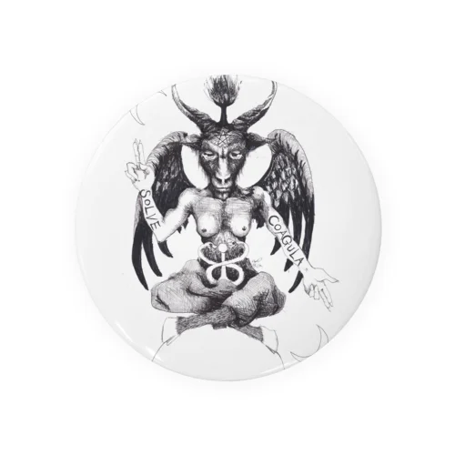 Baphomet Tin Badge