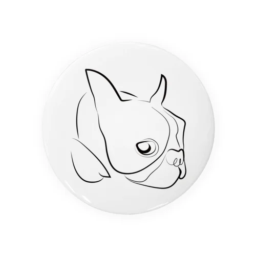 ボストンテリアのぷー Tin Badge