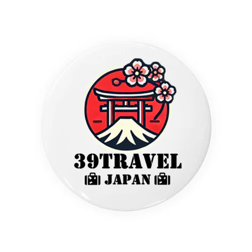 39travel japan Tin Badge