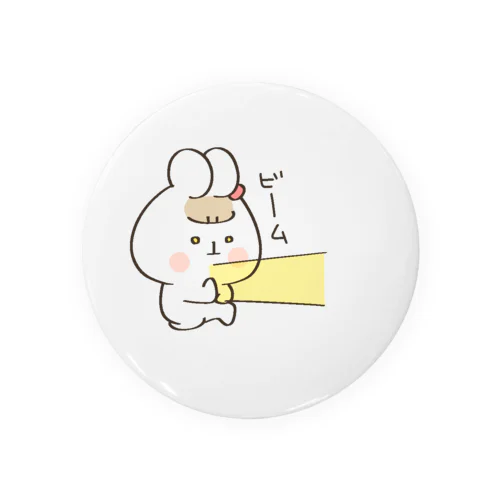 可愛すぎるウサギ ビーム Tin Badge