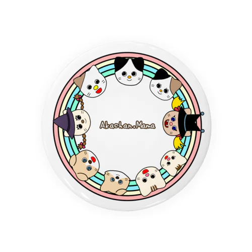 赤ちゃんママの絵本の国缶バッジ Tin Badge