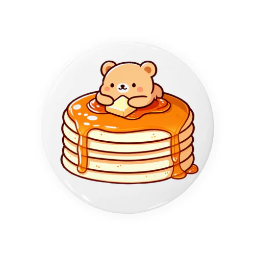 ホットケーキとクマさん Tin Badge