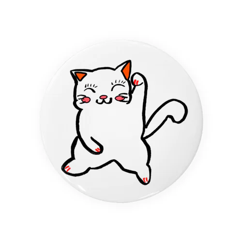 招福猫『福にゃん』福よ来い来い招き猫 Tin Badge