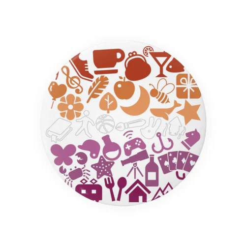 シルエット-Lesbian color Tin Badge