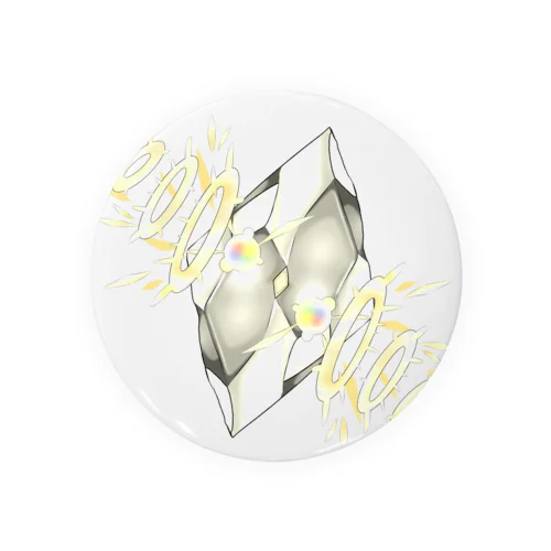 フェイクディガー「光の白い宝石」 Tin Badge