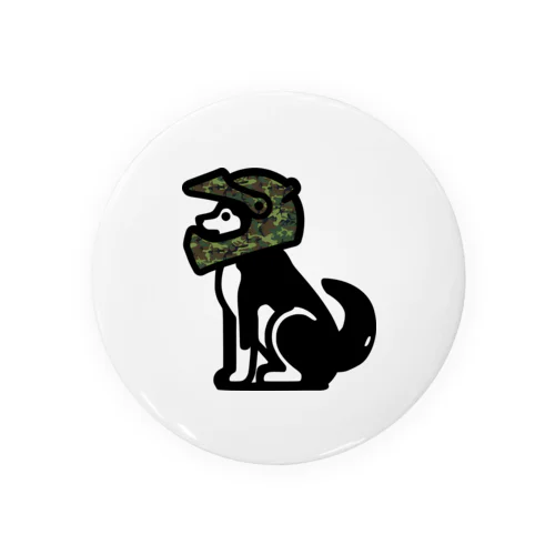 エンデューロ黒柴くん(カモ) Tin Badge