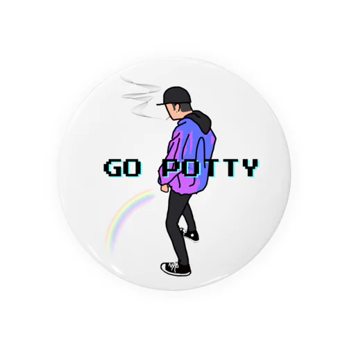 GO POTTY 缶バッジ