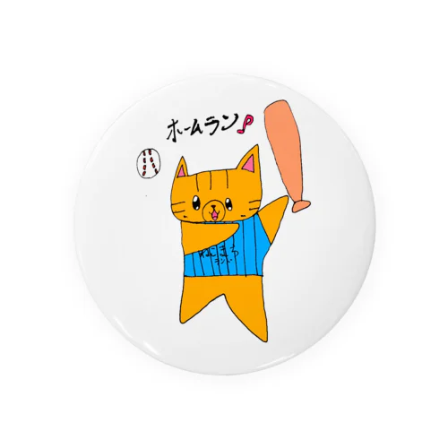 野球ねこ Tin Badge