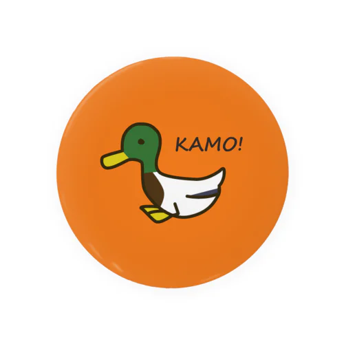 KAMO!オレンジ Tin Badge