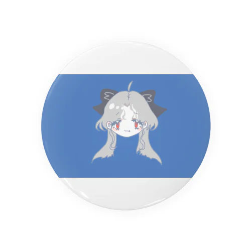 グレーの髪の女の子 Tin Badge