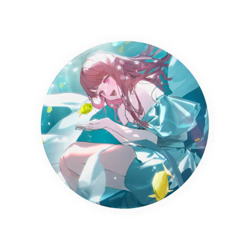 カトレアぽんぽん_illustration by 二色こぺ Tin Badge