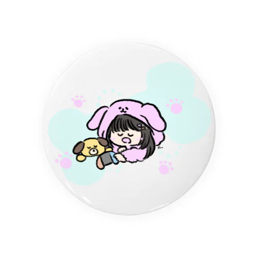 わんことわんこ Tin Badge
