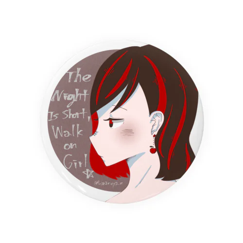 夜の乙女 Tin Badge